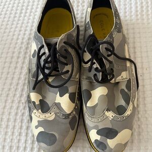 Cole Haan Men's Oxford Shoes - Gray Camouflage